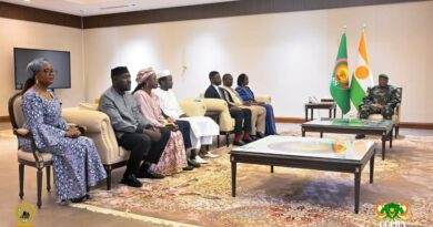 NATION: Le Chef de l’État a reçu une délégation de ministres en charge de la Jeunesse et des Sports en visite à Niamey NATION: Le Chef de l’État a reçu une délégation de ministres en charge de la Jeunesse et des Sports en visite à Niamey