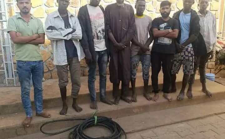 VILLE DE NIAMEY : Direction de la Police Judiciaire (DPJ) a mis aux arrêts une bande de voleurs et de receleurs de câbles de la société Niger-Telecom