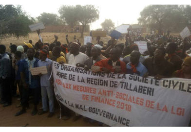 Tillabery : La société civile se soulève contre la Loi des Finances 2018